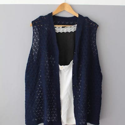 Matched piece: knit cardigan