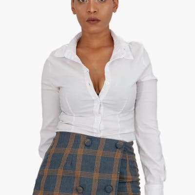 Matched piece: plaid skirt