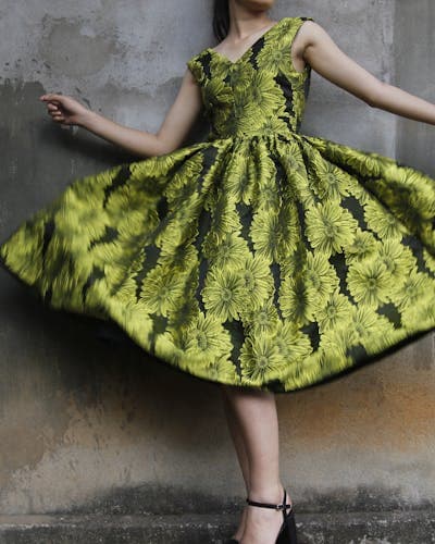 Versatile dress photographed for outfit matching