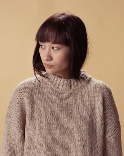 Cozy sweater photographed for outfit matching